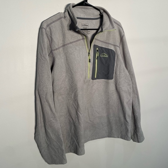 Ll bean semi fitted fleece 3/4 zip. Men’s large - Picture 2 of 7